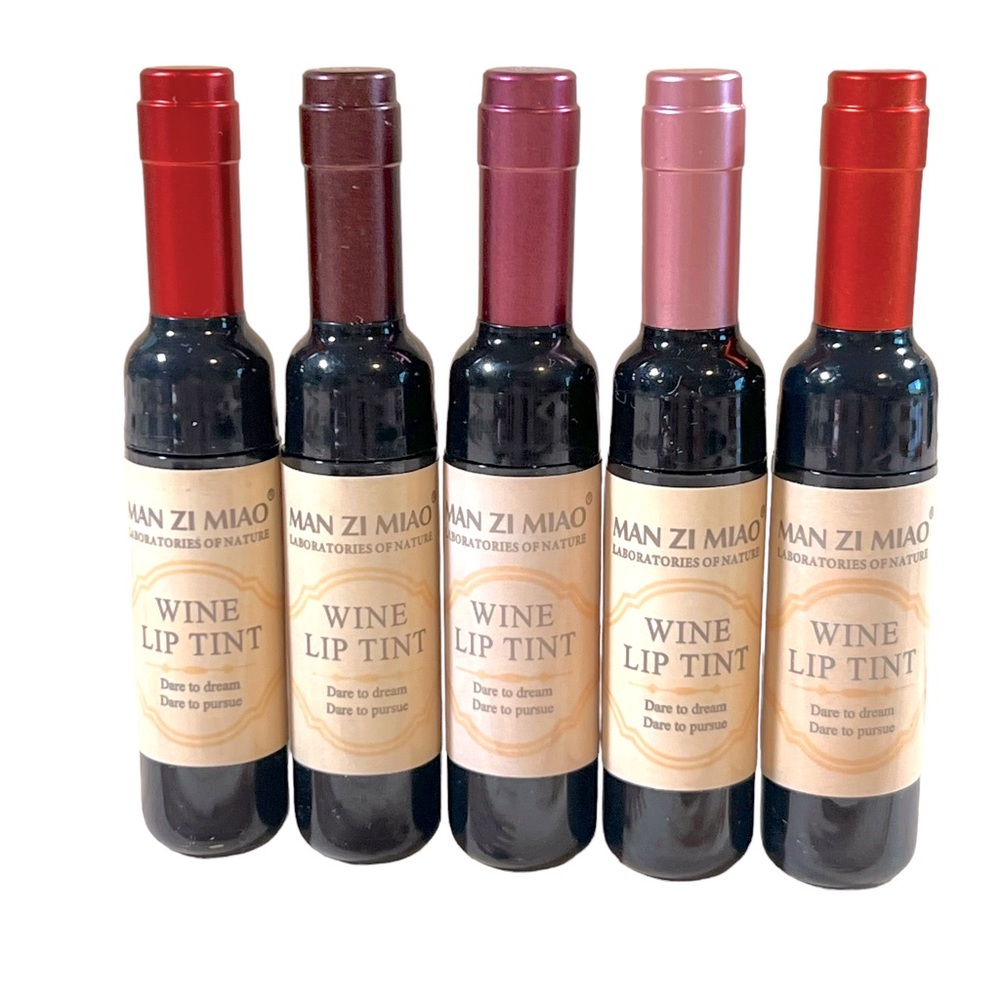 Set of 5 Tiny Wine Bottle Lippies!
